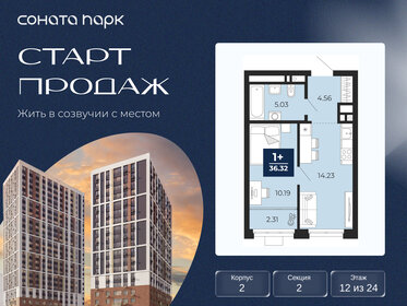 Квартира 35,2 м², 1-комнатная - изображение 1