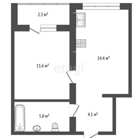 Квартира 35,1 м², 1-комнатная - изображение 1