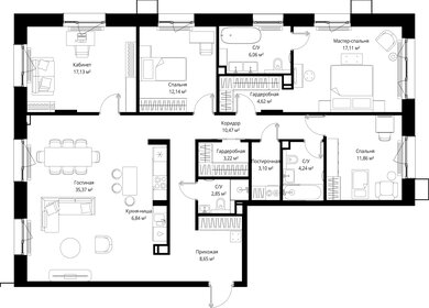 Квартира 143,7 м², 4-комнатная - изображение 2