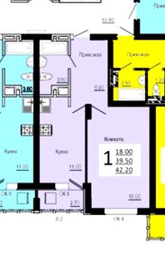 Квартира 42 м², 1-комнатная - изображение 4