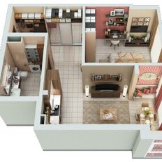 Квартира 52 м², 2-комнатная - изображение 3