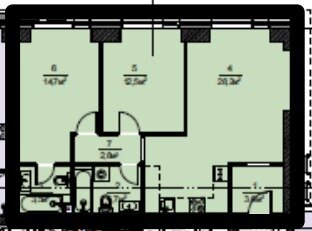 Квартира 70 м², 3-комнатная - изображение 1