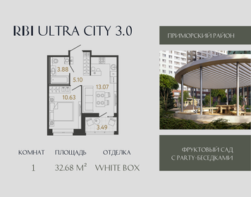Квартира 32,7 м², 1-комнатная - изображение 1