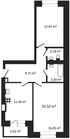 Квартира 55,5 м², 2-комнатная - изображение 1