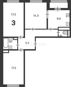 Квартира 74,1 м², 3-комнатная - изображение 3