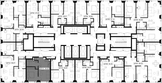 Квартира 35,2 м², 1-комнатная - изображение 3