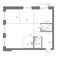 Квартира 91,6 м², 3-комнатная - изображение 2
