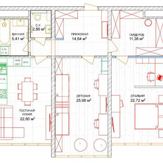 Квартира 105,9 м², 3-комнатная - изображение 3