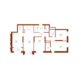 Квартира 128 м², 5-комнатная - изображение 1