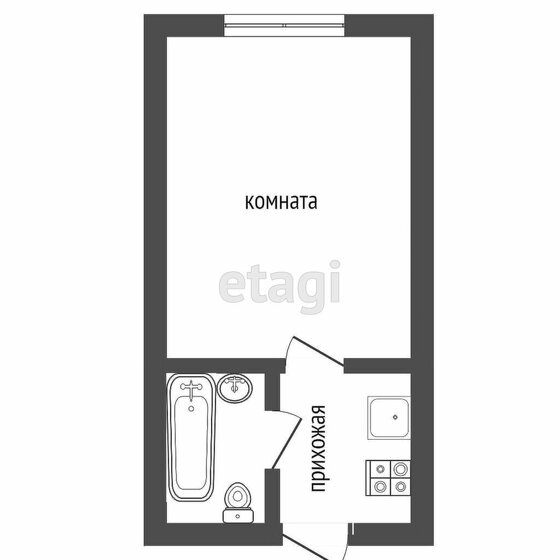 20,9 м², квартира-студия 3 199 000 ₽ - изображение 73