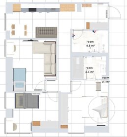 Квартира 69,9 м², 3-комнатная - изображение 1