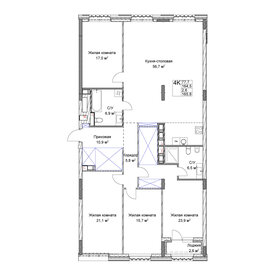 Квартира 165,8 м², 4-комнатная - изображение 1