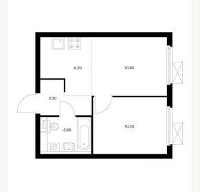 Квартира 35 м², 1-комнатная - изображение 1