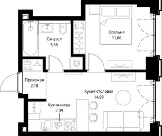 Квартира 36,4 м², 1-комнатная - изображение 2