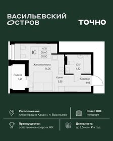 Квартира 30 м², студия - изображение 1