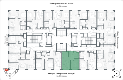 Квартира 41,1 м², 1-комнатная - изображение 2