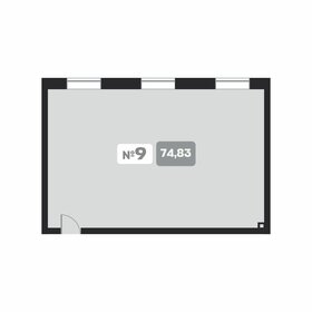 Квартира 74,8 м², 1-комнатные - изображение 1