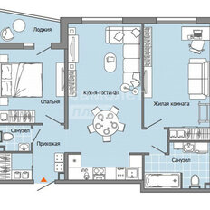 Квартира 50,3 м², 2-комнатная - изображение 1