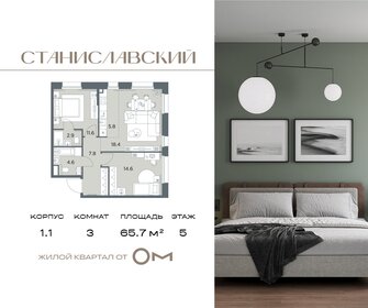 Квартира 65,7 м², 3-комнатная - изображение 1