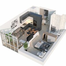 Квартира 37,4 м², 1-комнатная - изображение 2