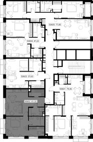 Квартира 61,3 м², 1-комнатная - изображение 3