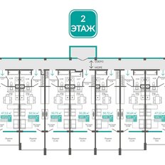 Квартира 38 м², 1-комнатные - изображение 2