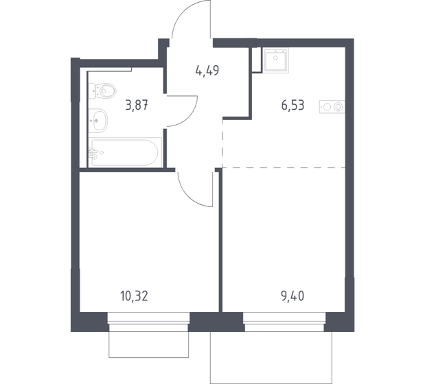 55,8 м², 2-комнатная квартира 10 500 000 ₽ - изображение 139