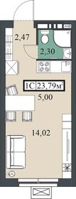 Квартира 23,8 м², студия - изображение 1