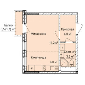 Квартира 25,2 м², студия - изображение 1