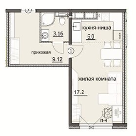Квартира 35,2 м², студия - изображение 1