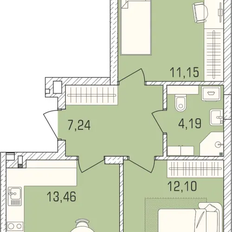 Квартира 50,5 м², 2-комнатная - изображение 2