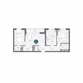 Квартира 83,1 м², 3-комнатная - изображение 1