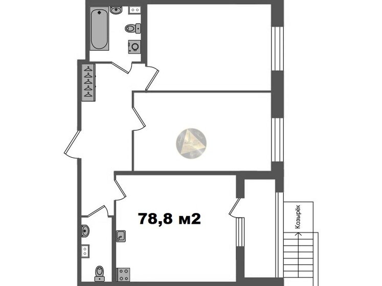 54 м², 1-комнатная квартира 14 760 000 ₽ - изображение 73