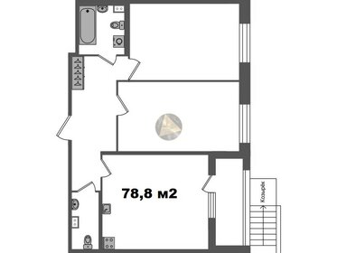 Квартира 78,8 м², 2-комнатная - изображение 1