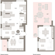Квартира 142,7 м², 2-комнатная - изображение 3