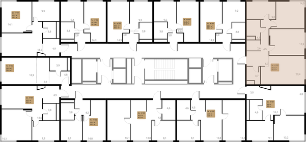 Квартира 79,9 м², 3-комнатная - изображение 3