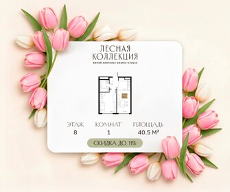 Квартира 40,5 м², 1-комнатная - изображение 1