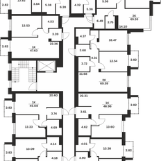 Квартира 47 м², 1-комнатная - изображение 3