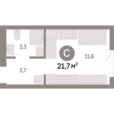 Квартира 21,7 м², студия - изображение 3