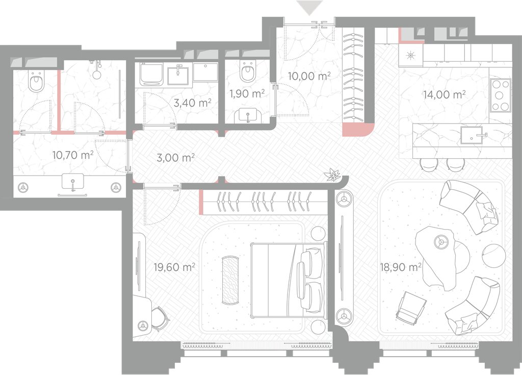 Варианты планировок ЖК «Николь» - планировка 5