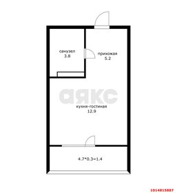 Квартира 21,8 м², студия - изображение 1