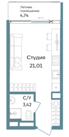 Квартира 29,2 м², студия - изображение 1