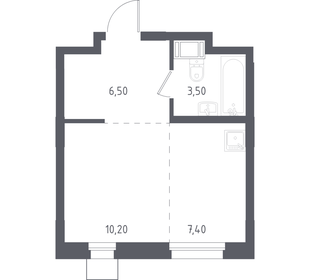 Квартира 27,3 м², студия - изображение 1