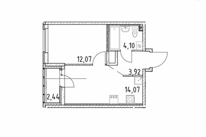 Квартира 35,4 м², студия - изображение 1