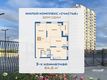 Квартира 84,6 м², 3-комнатная - изображение 2