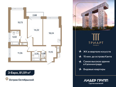 Квартира 81,6 м², 3-комнатная - изображение 1