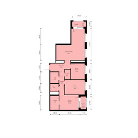 Квартира 97,1 м², 2-комнатная - изображение 1