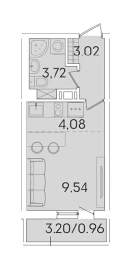 60,1 м², 2-комнатная квартира 10 814 400 ₽ - изображение 12