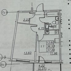 Квартира 40,8 м², 1-комнатная - изображение 3