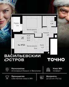 Квартира 38,1 м², 2-комнатная - изображение 1